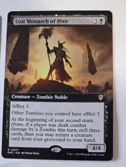 MTG - Lost Monarch of Ifnir Commander Extended Art - Aetherdrift - Image 1