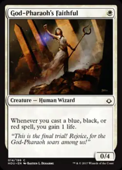 God-Pharaoh's Faithful - Light Play MTG Hour of Devastation - Image 1
