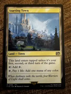 1x Starting Town MTG Final Fantasy 0289 Regular Non-Foil - Image 1