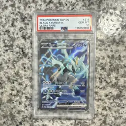 Pokemon Black Kyurem ex 218/191 Sv08 Surging Sparks Ultra Rare Holo PSA 10 - Image 1