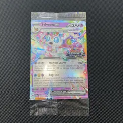 Pokemon Sylveon EX 041/131 Prismatic Evolutions Stamp Promo Sealed - Image 1
