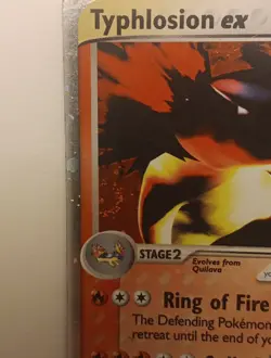 Typhlosion ex 99/100 EX Sandstorm Holo Rare Vintage Pokemon TCG E Reader 3Swirls - Image 5