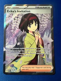 2023 Pokemon SV 151 Erika's Invitation #196/165 - Image 1