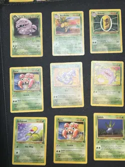Vintage Pokemon Binder Collection Base Set NM-HP Condition 1999 WOTC TCG Lot #30 - Image 1