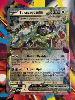 Pokemon TCG Terapagos ex 092/131 Sv: Prismatic Evolutions Double Rare NM - Image 1