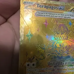 Pokemon TCG Terapagos ex 180/131 Gold Secret Rare Prismatic Evolutions - Image 4