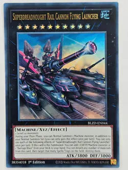 YuGiOh - BLZD-EN044 Superdreadnought Rail Cannon Flying Launcher - Ultra Rare - Image 1