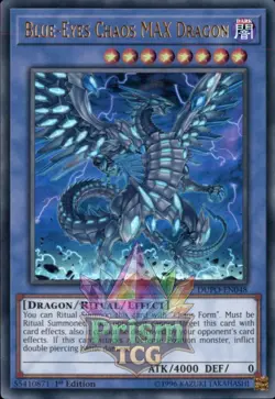 1st ed Blue-Eyes Chaos MAX Dragon ultra rare DUPO-EN048 Yugioh - Image 1