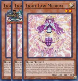 Yugioh! 3x Light Law Medium MP23-EN073 Common 1st Ed NM - Image 1