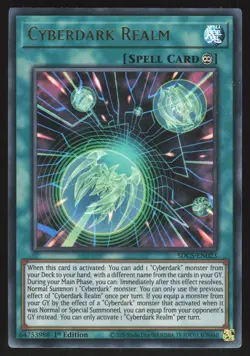 Cyberdark Realm - SDCS-EN023 - Ultra Rare - 1st Edition Yugioh - Image 1