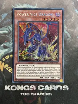 BLZD-EN002 Power Vice Dragon Secret Rare Yu-Gi-Oh! NEW - Image 1