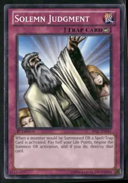 Yu-Gi-Oh! TCG Solemn Judgment BP01-EN047 1st Edition Starfoil Rare - Image 1