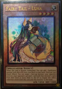 YuGiOh Fairy Tail - Luna Ultimate Rare 1st Edition RA01-EN009 - Image 1