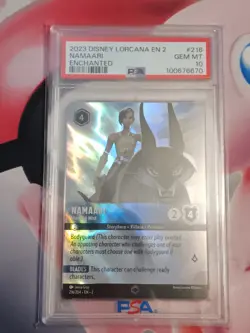 PSA 10 Namaari Enchanted Disney Lorcana Rise of the Floodborn - Image 1