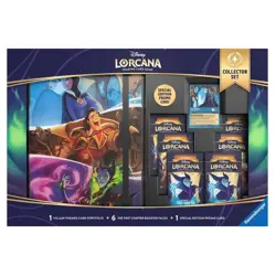 Disney Lorcana First Chapter Collector Set Bundle - 6 packs, portfolio, & promo - Image 1