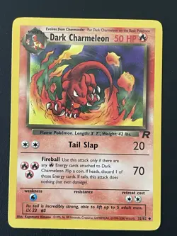 Pokemon Card - Dark Charmeleon Team Rocket 32/82 Uncommon TCG WOTC - Image 1