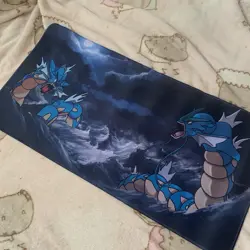 Gyarados Rubber Playmat Play Mat For Tcg Trading Card Game Pokemon CCG Mouse Pad - Image 1