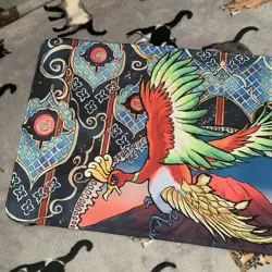 Ho-oh Pokemon Rubber Playmat Play Mat Tcg Trading Card Game Desk Pad Mouse Pc - Image 2
