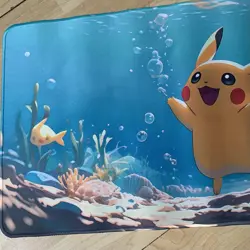 Pikachu Rubber Playmat Play Mat For Tcg Trading Card Game Pokemon Mouse Pad - Image 2