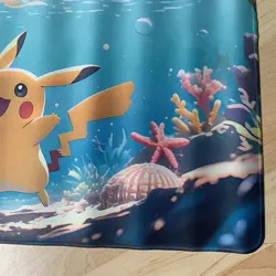 Pikachu Rubber Playmat Play Mat For Tcg Trading Card Game Pokemon Mouse Pad - Image 3