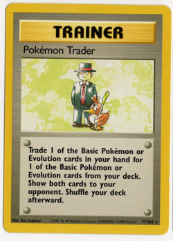 Pokemon Trader 77/102 Base Set Pokemon Card - Image 1