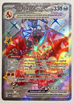 Pokemon Charizard ex SVP074 | Sv: Scarlet & Violet Shiny Black Star Promo M/NM - Image 1