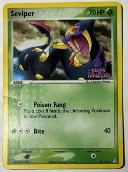 Pokemon 2006 Seviper EX Holon Phantoms Reverse Holo Card 32/110 Stamped - Image 1