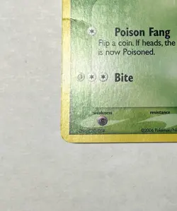Pokemon 2006 Seviper EX Holon Phantoms Reverse Holo Card 32/110 Stamped - Image 5
