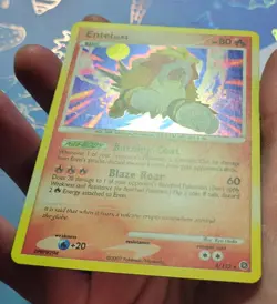 Entei 4/132 Secret Wonders Holo Pokemon Card NM - Image 3