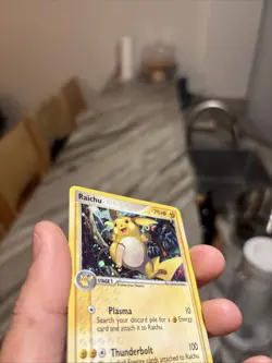 Pokemon TCG Raichu Card #12/108 Holo EX Power Keepers LP/NM - Image 3