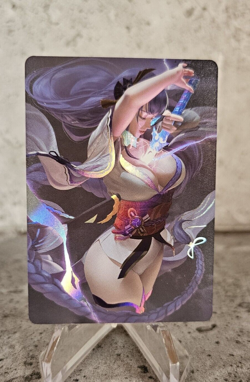 Raiden Sexy Goddess Story Trading Card Waifu Field Center holographic - Image 1