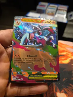 Mega Charizard x EX 029 Promo Pokemon Card Holo Rare Near Mint NM Pack Fresh - Image 4