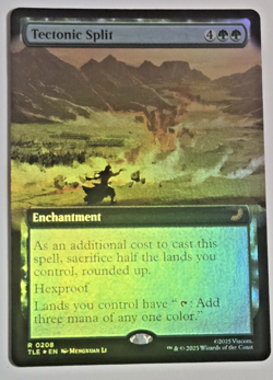 Tectonic Split Foil Enchantment Hexproof Magic: The Gathering TLE 0208 English - Image 1