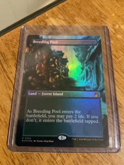 MTG Breeding Pool - Borderless Foil - Ravnica Remastered NM MTG - Image 1