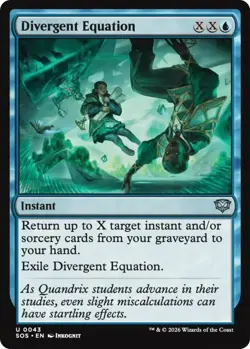 MtG Divergent Equation U 0043 Secrets of Strixhaven Regular Uncommon - Image 1