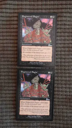 Magic: the Gathering / MtG Engineered Plague x2 Urza's Legacy - Image 1