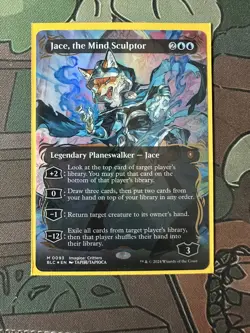 Jace, the Mind Sculptor (Borderless) (Raised Foil) Commander: Bloomburrow Foil - Image 1