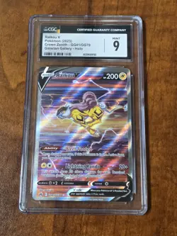 Raikou V GG41/GG70 Galarian Gallery Holo Crown Zenith Pokemon CGC 9 Mint - Image 1