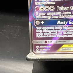 Pokemon Muk & Alolan Muk GX TAG TEAM Holo Full Art 196/214 Unbroken Bonds - Image 4