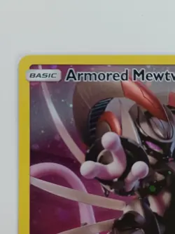 Armored Mewtwo Pokemon Sun & Moon Black Star Promo SM228 LP - Image 2