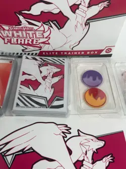 Pokemon TCG White Flare Elite Trainer Box – No Packs/Promo - Accessories only - Image 3