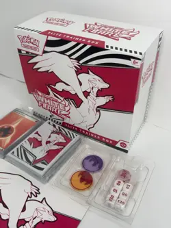 Pokemon TCG White Flare Elite Trainer Box – No Packs/Promo - Accessories only - Image 4