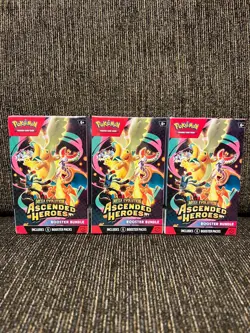 3x Pokemon TCG: Mega Evolution Ascended Heroes Booster Bundle - SEALED✅ 🚚 - Image 1