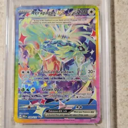 POKEMON TERAPAGOS EX #169 PSA 8 Prismatic Evolutions TCG Special Illustration - Image 2
