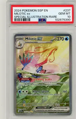 Pokemon Milotic ex Surging Sparks Special Illustration Rare #237 PSA 10 Gem Mint - Image 1