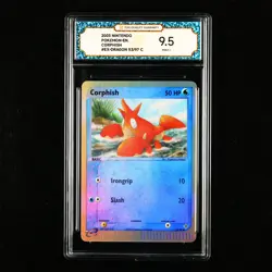 TQG 9.5 Mint+ 2003 Pokemon ENG Corphish #EX-DRAGON 53/97 C - Image 1