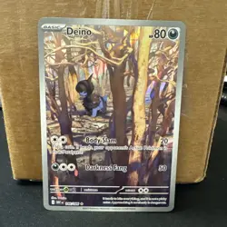 Deino - Illustration Rare White Flare 146/086 NM Pokemon ships fast near mint - Image 1
