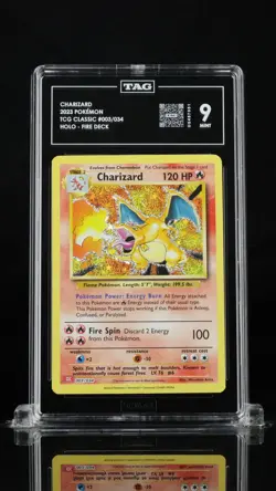 2023 Pokemon TCG Classic Charizard #003/034 TAG 9 - Image 1