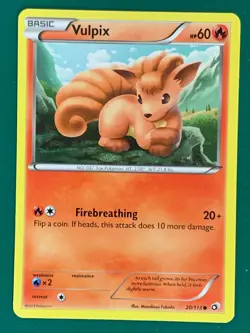 Vulpix 20/113 Common BW Legendary Treasures Pokemon TCG Non-Holo [2] - Image 1