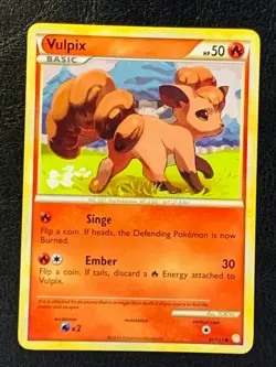 Vulpix 87/123 Non Holo Pokemon HeartGold SoulSilver - Image 1